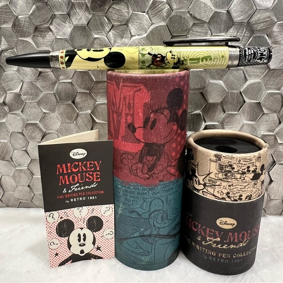 🆕 NWOT Extremely Rare Retro 51 Vintage Style Disney Mickey Mouse Pen - Picture 1 of 11